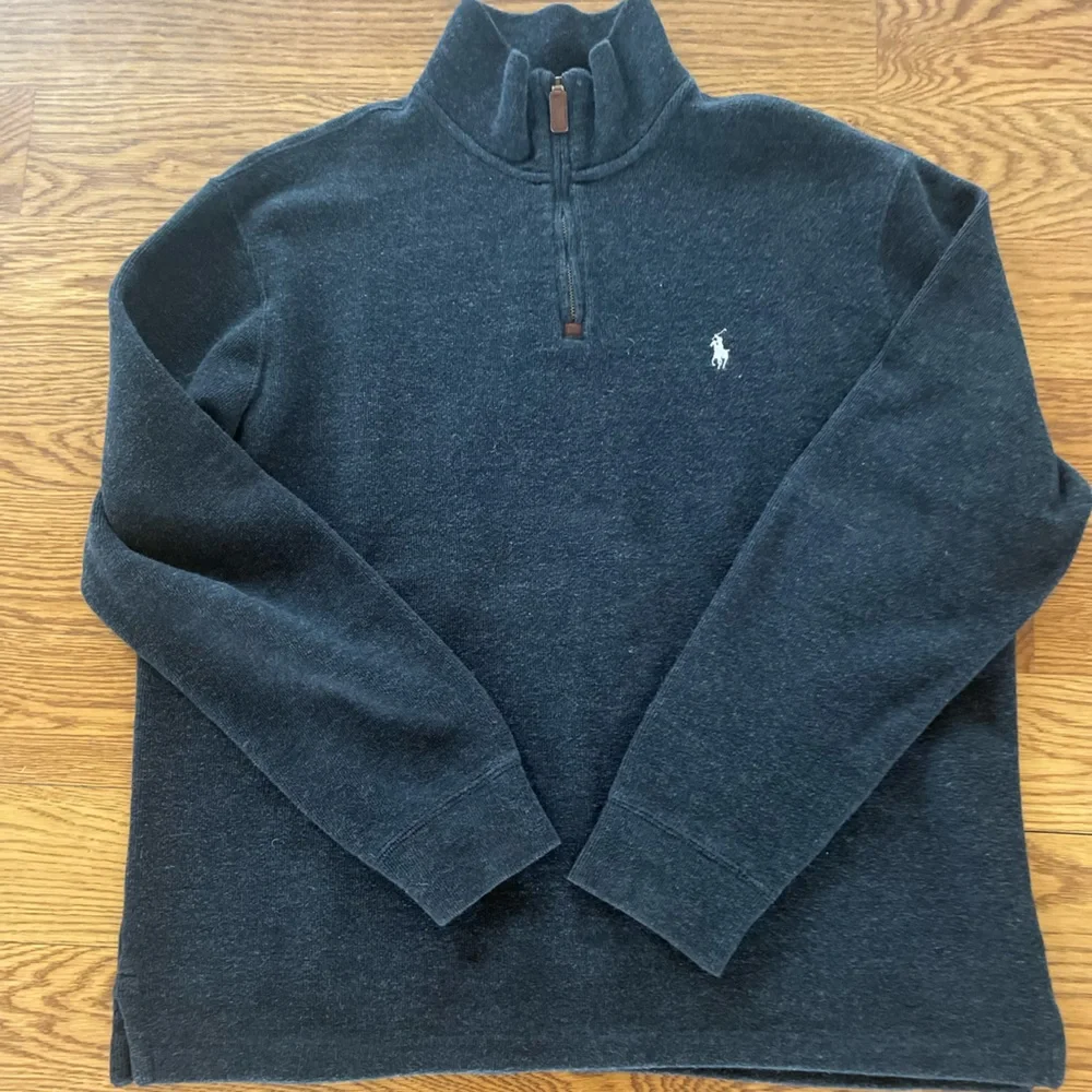 Ralph Lauren Polo Mens Quarter Zip Pullover Sweater EUC - Picture 1 of 9